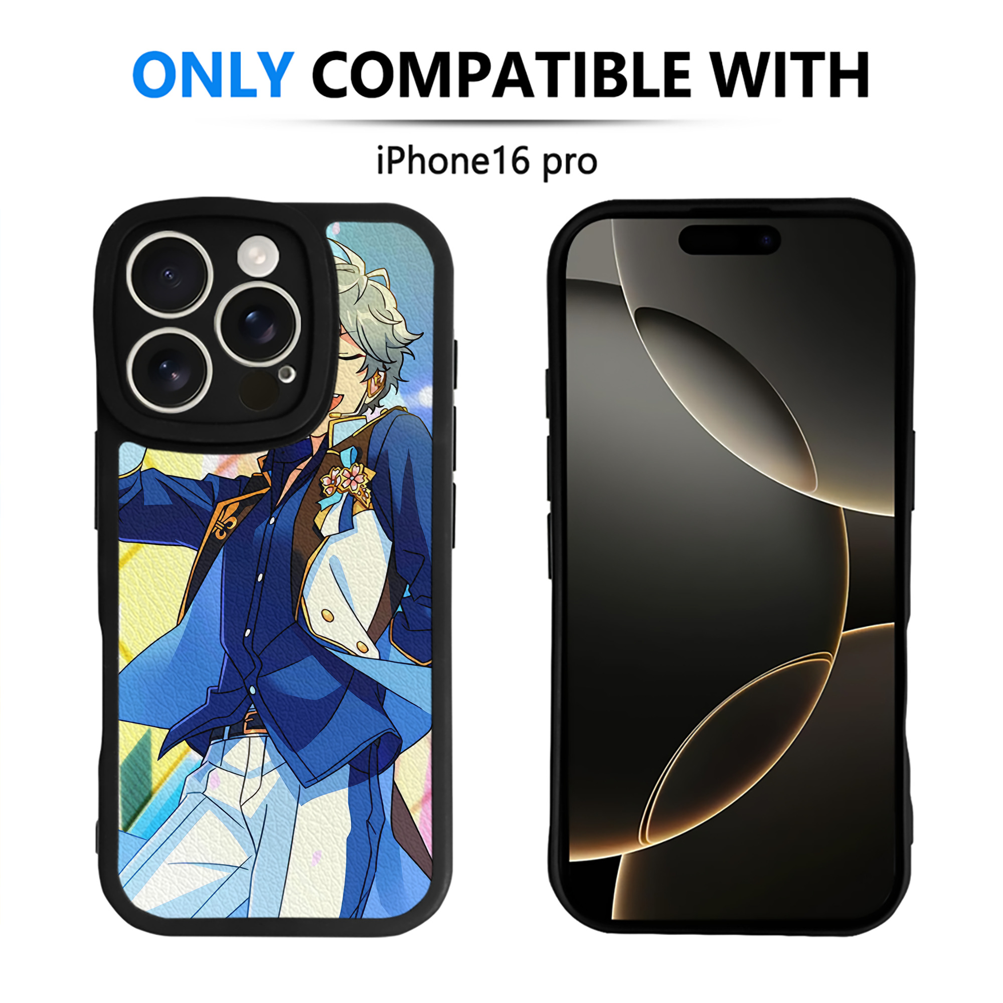（画像用） あんさんぶるスターズ! Ensemble Stars 【iPhone 16シリーズ対応】シリコンスマホケース（レザー調） 材質：シリコン